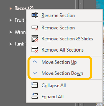 Section breaks in PowerPoint – Ryn Nicol