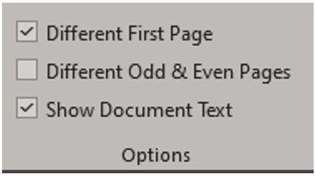 Header & Footer&nbsp;Options