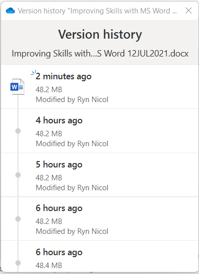 Secrets of the Review Ribbon – Version&nbsp;History